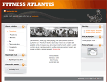 Tablet Screenshot of fitnessatlantis.cz